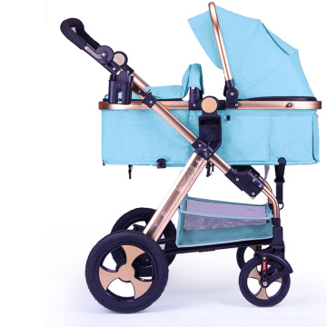 Porte-poussette pour bébé de mode 2018 Poussette bébé en cuir de luxe vendant 3 en 1 ou 2 en 1 baby landau